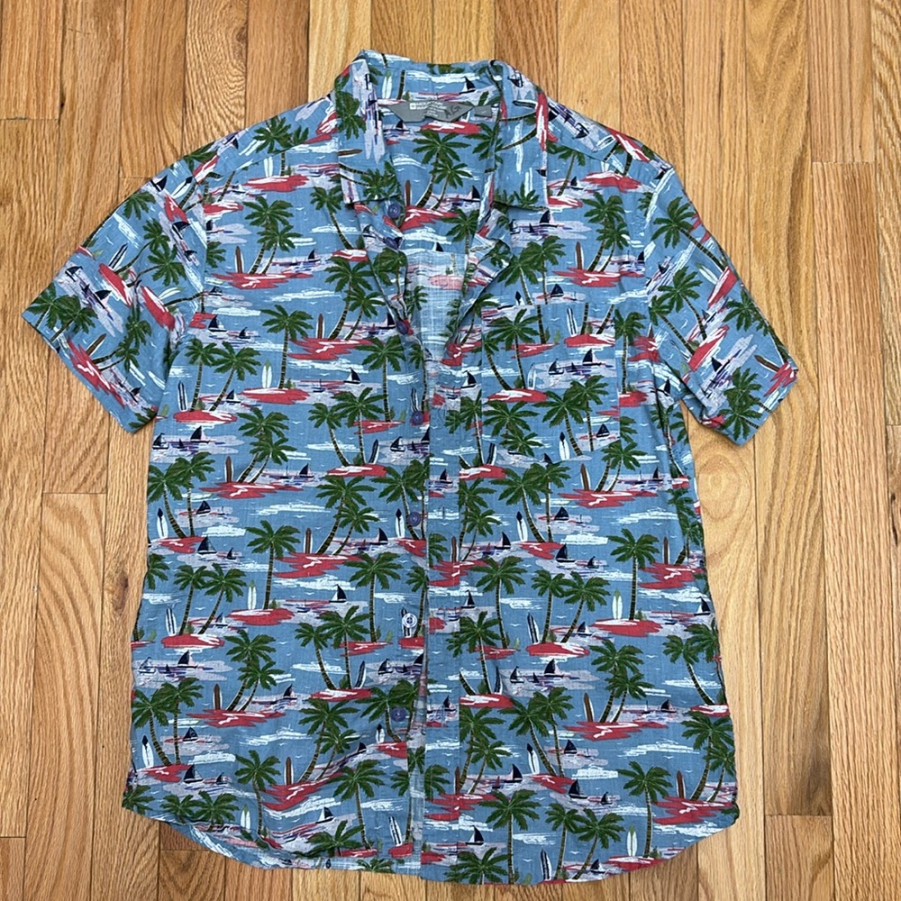 Mountain Warehouse Hawaiian Short Sleeve Mens Shirt -‎ size small